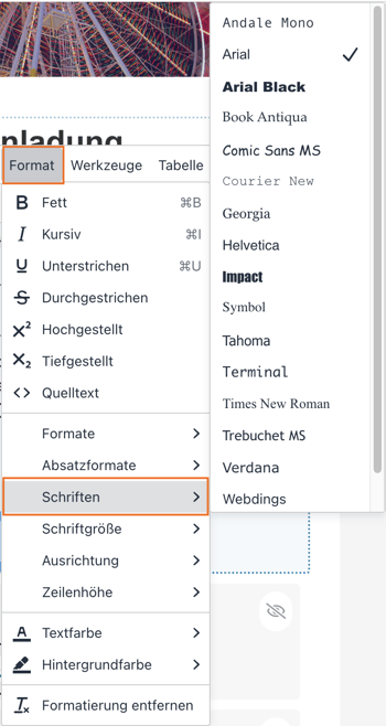 Schrift_waehlen